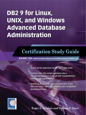 cover image of DB2 9 for Linux, UNIX, and Windows Advanced Database Administration Certification